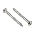 RS PRO Pozidriv Round Stainless Steel Wood Screw Metric Thread 50 mm Length 144-3521