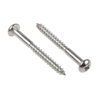 RS PRO Pozidriv Round Stainless Steel Wood Screw Metric Thread 50 mm Length 144-3521