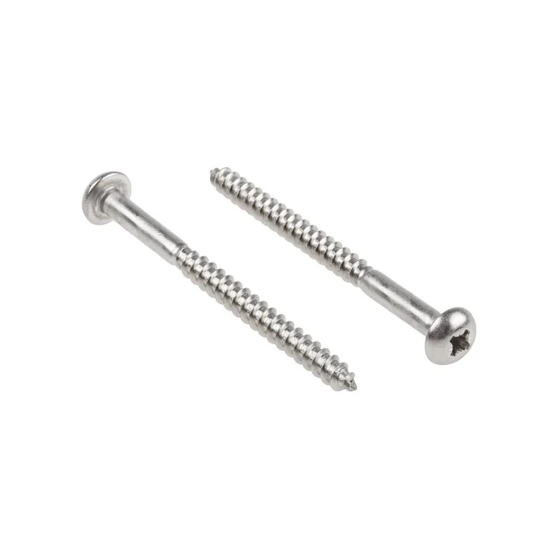 RS PRO Pozidriv Round Head Stainless Steel Wood Screw Metric Thread 65 mm Length 144-3522