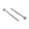 RS PRO Pozidriv Round Head Stainless Steel Wood Screw Metric Thread 65 mm Length 144-3522