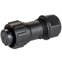 RS PRO Circular Connector, 3 Contacts, Cable Mount, Plug, Female, IP68, 500V, 10A, Threaded, Polyamide 66 & 144-4180