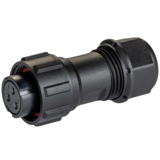 RS PRO Circular Connector, 3 Contacts, Cable Mount, Plug, Female, IP68, 500V, 10A, Threaded, Polyamide 66 & 144-4180