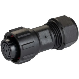 RS PRO Industrial Circular Connector 9 Contacts Cable Plug Female Threaded 400V 5A IP68 144-4184