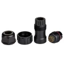 RS PRO Industrial Circular Connector 9 Contacts Cable Plug Female Threaded 400V 5A IP68 144-4184