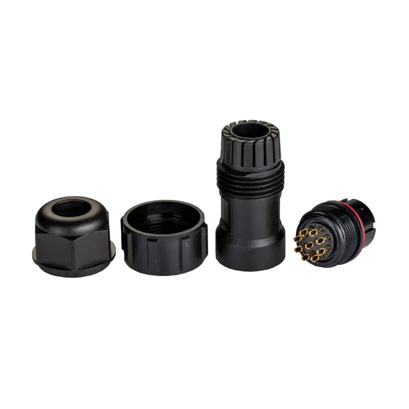 RS PRO Industrial Circular Connector 9 Contacts Cable Plug Female Threaded 400V 5A IP68 144-4184