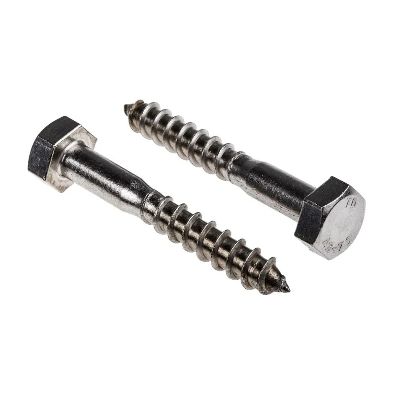 RS PRO Stainless Steel Hex Coach Screw M10 x 70 mm 144-3559