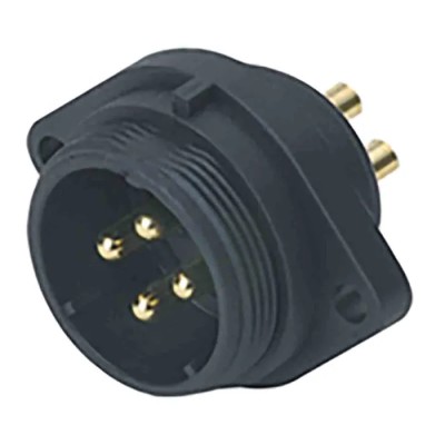 RS PRO Circular Connector, 9 Contacts, Flange Mount, Socket Male, IP68, 400V, 5A, Polyamide 66, Polycarbonate 144-4209