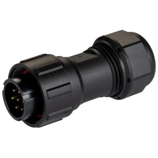 RS PRO Circular Connector 7 Contacts Cable Standard Plug Male IP68 400V 5A 144-4190