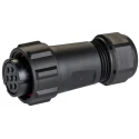 RS PRO Circular Connector 7 Contacts Cable Plug Female IP68 500V 15A Threaded 144-4211