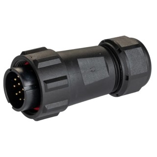 RS PRO Industrial Circular Connector 12 Contacts Cable Plug Male Threaded 400V IP68 144-4216