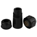 RS PRO Industrial Circular Connector Cable Plug 12 Contacts Female Threaded IP68 400V 5A 144-4213