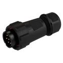 RS PRO Industrial Circular Connector Cable Plug Male 7 Contacts 15A 500V IP68 Threaded Shell 21 mm 144-4214