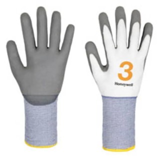 Honeywell Safety VERTIGO White Polyurethane Coated Work Gloves, Size 10, Abrasion Resistant 2318770/w-10