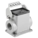 HARTING 1930 Range Heavy Duty Power Connector Housing 1 Lever, Die Cast Aluminium, IP65, Thread Size M25 x 1.5 19302060291