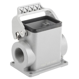 HARTING 1930 Range Heavy Duty Power Connector Housing 1 Lever, Die Cast Aluminium, IP65, Thread Size M25 x 1.5 19302060291