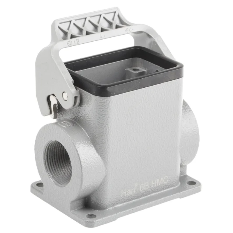 HARTING 1930 Range Heavy Duty Power Connector Housing 1 Lever, Die Cast Aluminium, IP65, Thread Size M25 x 1.5 19302060291