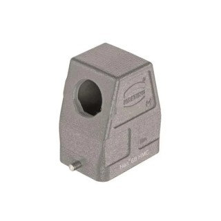 HARTING Heavy Duty Power Connector Hood, Die Cast Aluminium Body, IP65, 1 Lever Locking, Series 1930, Model 19302060546