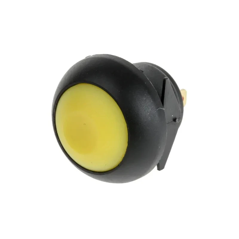 RS PRO Push Button Switch, Momentary, Panel Mount, Flat Actuator, Yellow LED, IP67, 13.6 mm Cutout, SPST, 50 V dc 144-4357