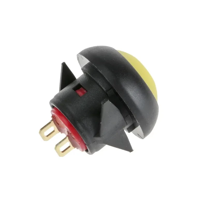 RS PRO Push Button Switch, Momentary, Panel Mount, Flat Actuator, Yellow LED, IP67, 13.6 mm Cutout, SPST, 50 V dc 144-4357