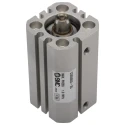 SMC Pneumatic Compact Cylinder 20mm Bore, 25mm Stroke, Aluminium Alloy Body, Double Acting, Through Hole Mount CD55B20-25