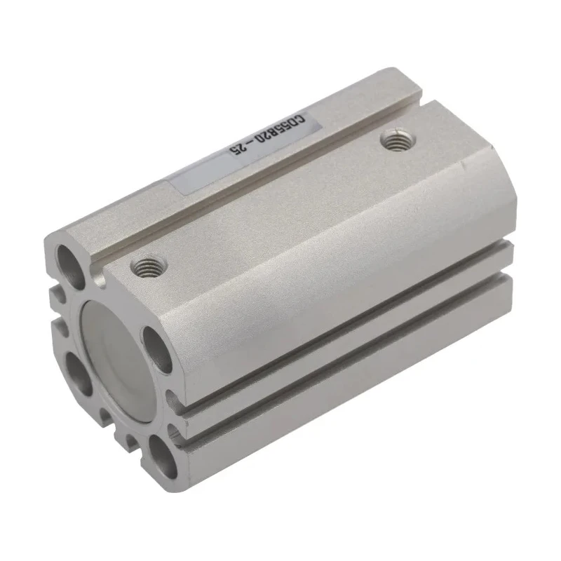SMC Pneumatic Compact Cylinder 20mm Bore, 25mm Stroke, Aluminium Alloy Body, Double Acting, Through Hole Mount CD55B20-25