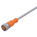 ifm electronic Female 4 Way M12 to Unterminated Sensor Actuator Cable, 2m EVW010