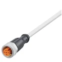 ifm electronic Sensor Actuator Cable Female 4 Way M12 to Unterminated, Polyurethane Jacket, 2m EVW167