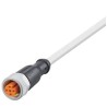 ifm electronic Sensor Actuator Cable Female 4 Way M12 to Unterminated, Polyurethane Jacket, 2m EVW167