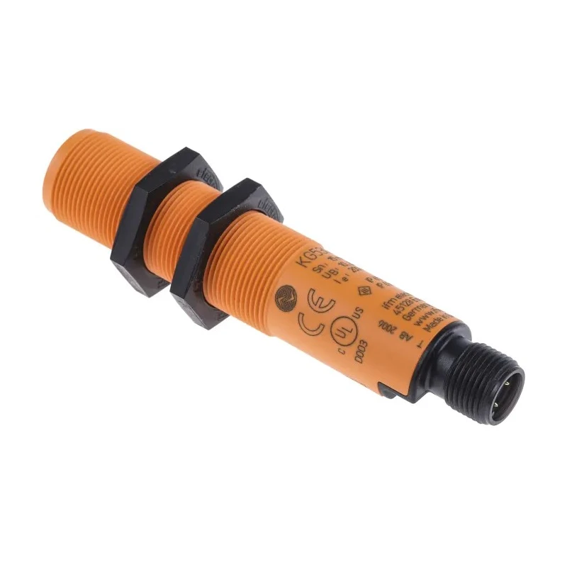 ifm electronic Threaded Barrel Capacitive Proximity Sensor KG 30 mm, M18 x 1 PNP 22mA 30V dc KG5309