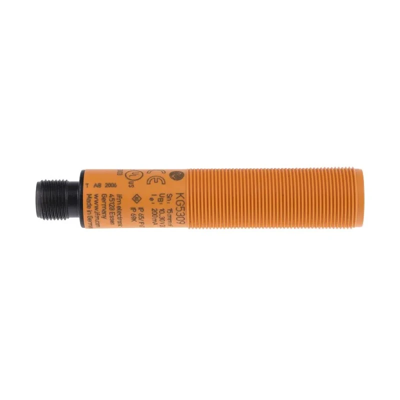 ifm electronic Threaded Barrel Capacitive Proximity Sensor KG 30 mm, M18 x 1 PNP 22mA 30V dc KG5309