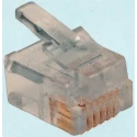 Bel-Stewart 937-SP Series RJ25 Male Modular Jack 1 Port 6 Way Unshielded Cable Connector RJ25