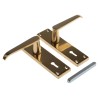 RS PRO Brass Lever Handle 148mm Height, 38mm Width, Fixing Centres 57mm 165-425