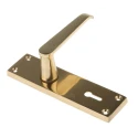 RS PRO Brass Lever Handle 148mm Height, 38mm Width, Fixing Centres 57mm 165-425