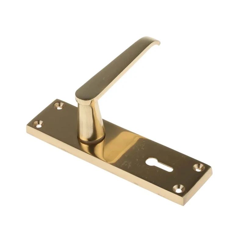RS PRO Brass Lever Handle 148mm Height, 38mm Width, Fixing Centres 57mm 165-425