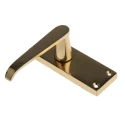 RS PRO Brass Lever Handle 148 mm Height, 38 mm Width, 57 mm Fixing Centres 165-548