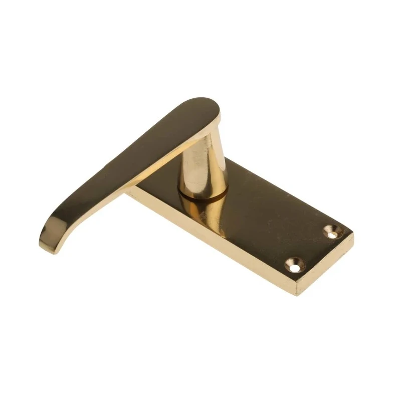 RS PRO Brass Lever Handle 148 mm Height, 38 mm Width, 57 mm Fixing Centres 165-548