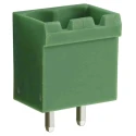 RS PRO Pluggable Terminal Block 4-Contact 5.08 mm Pitch 1 Row Green Polyamide 66 Housing 144-4351