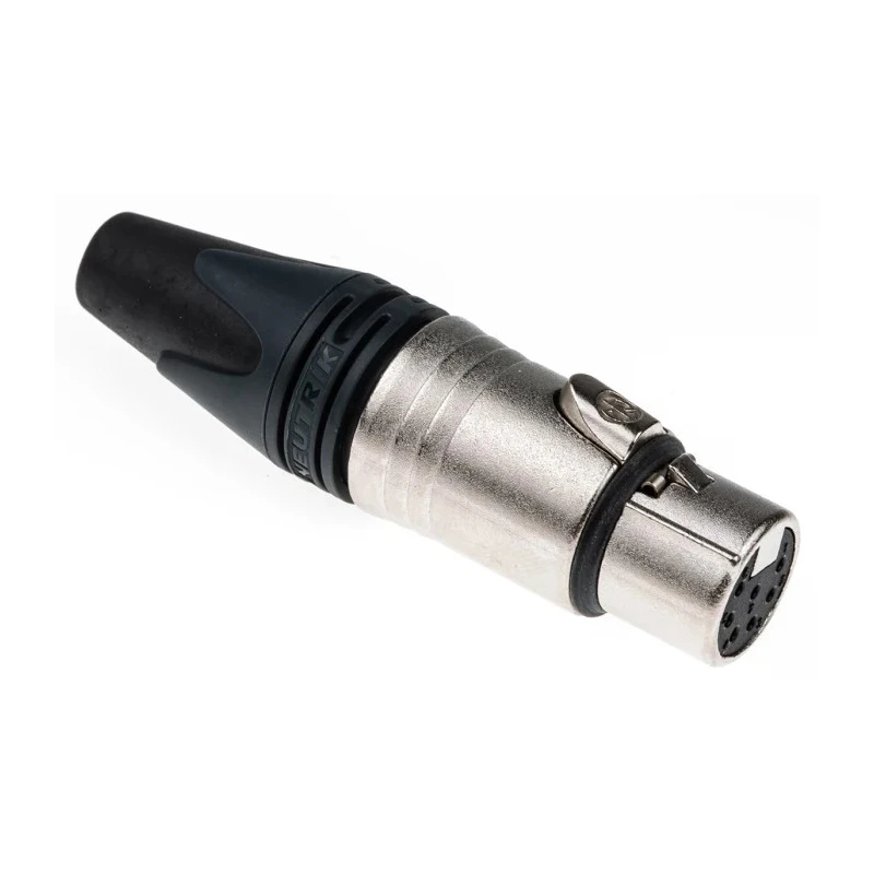 RS PRO Cable XLR Connector, Straight Female, 50V, 7 Contacts, Silver over Nickel Plating NC7FXX