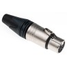 RS PRO Cable XLR Connector, Straight Female, 50V, 7 Contacts, Silver over Nickel Plating NC7FXX