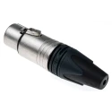 RS PRO Cable XLR Connector, Straight Female, 50V, 7 Contacts, Silver over Nickel Plating NC7FXX