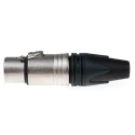 RS PRO Cable XLR Connector, Straight Female, 50V, 7 Contacts, Silver over Nickel Plating NC7FXX