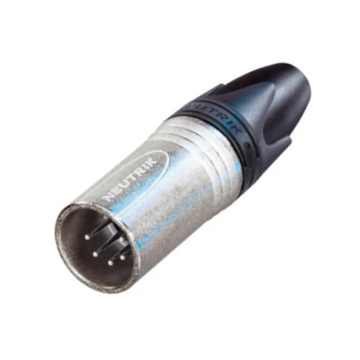 Neutrik XLR Connector Cable, Straight, 5 Contacts, Male, Silver over Nickel Plating, 50V NC5MXX