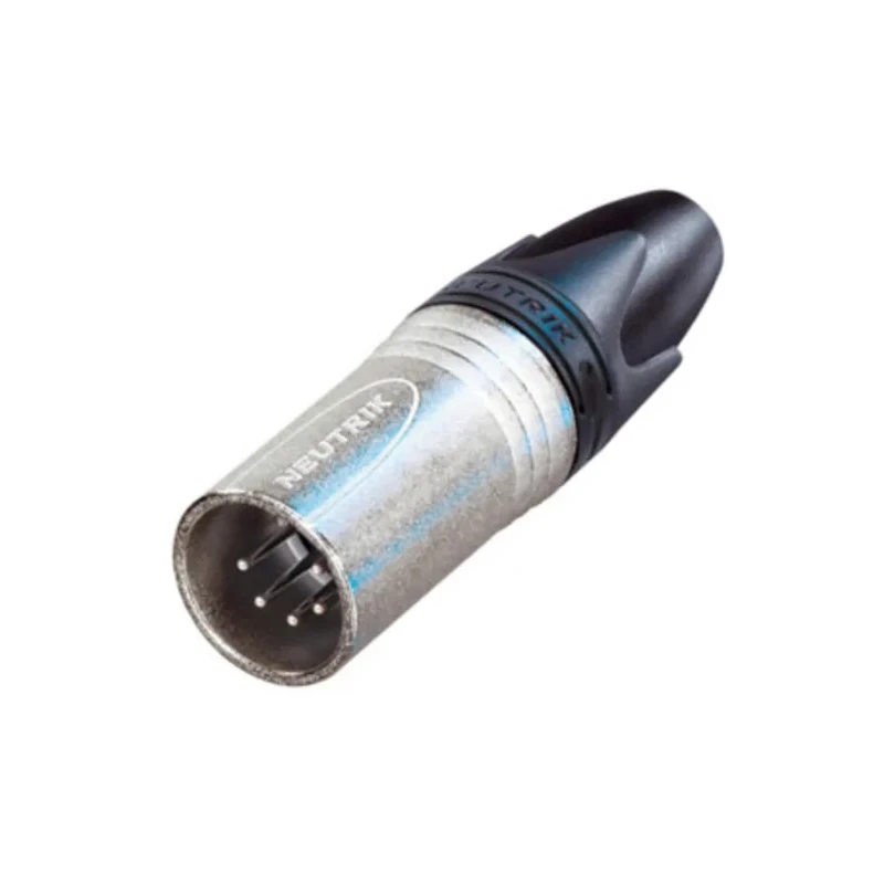 Neutrik XLR Connector Cable, Straight, 5 Contacts, Male, Silver over Nickel Plating, 50V NC5MXX