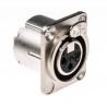 RS PRO Panel XLR Connector, Straight 3-Way Female, 50V, Silver over Nickel Plating NC3FD-LX