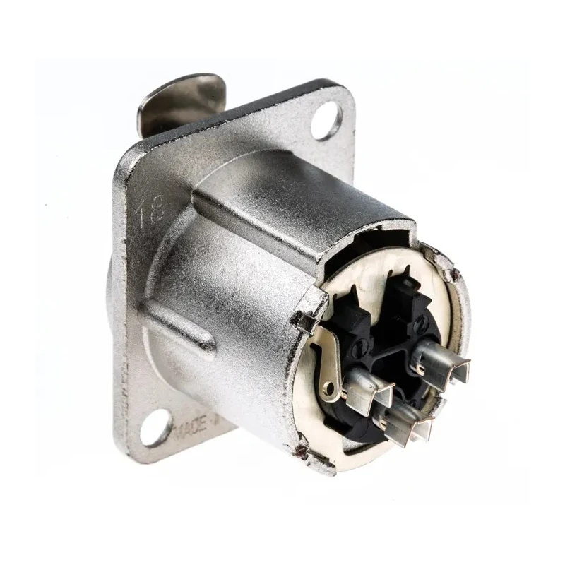 RS PRO Panel XLR Connector, Straight 3-Way Female, 50V, Silver over Nickel Plating NC3FD-LX