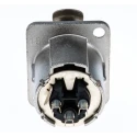 RS PRO Panel XLR Connector, Straight 3-Way Female, 50V, Silver over Nickel Plating NC3FD-LX