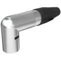 Neutrik Right Angle Cable XLR Connector, Male, 3 Contacts, Silver over Nickel Plating, 50V AC, Nylon Housing NC3MRX