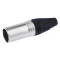 Neutrik Cable XLR Connector 50V Male 4 Contacts Silver over Nickel Plating NC4MXX