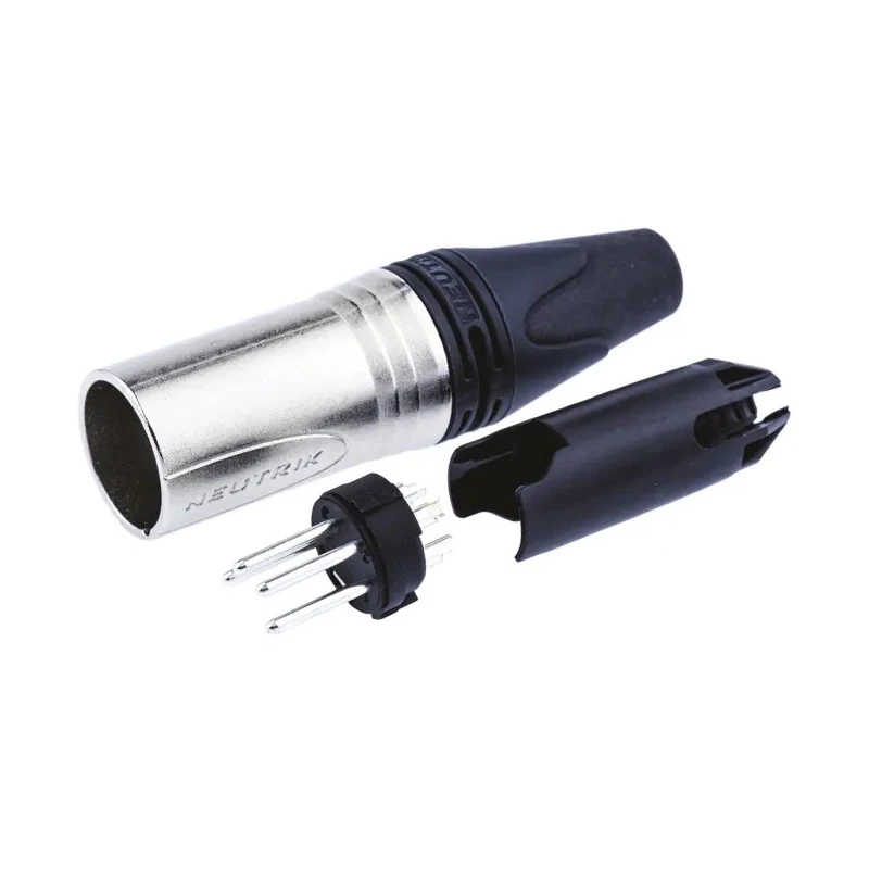 Neutrik Cable XLR Connector 50V Male 4 Contacts Silver over Nickel Plating NC4MXX