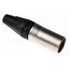 Neutrik Cable XLR Connector, Straight, 7 Contacts, 50V, Male, Silver over Nickel Plating NC7MXX